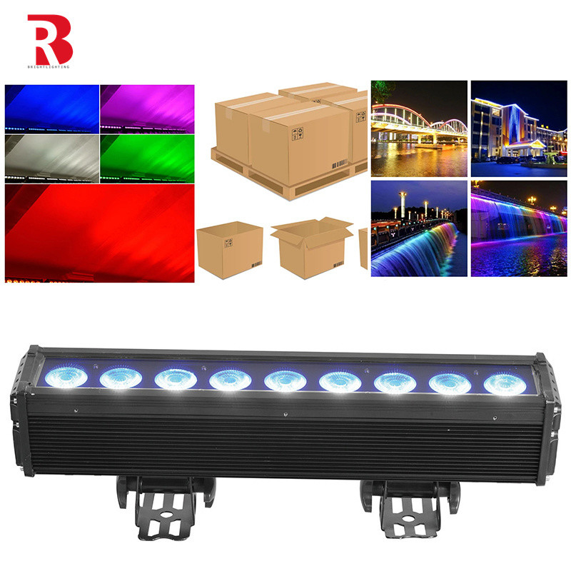 100W IP65 9*12W LED licht Pixel Bar DMX RGBW 4Iin1 IP65 fabriek