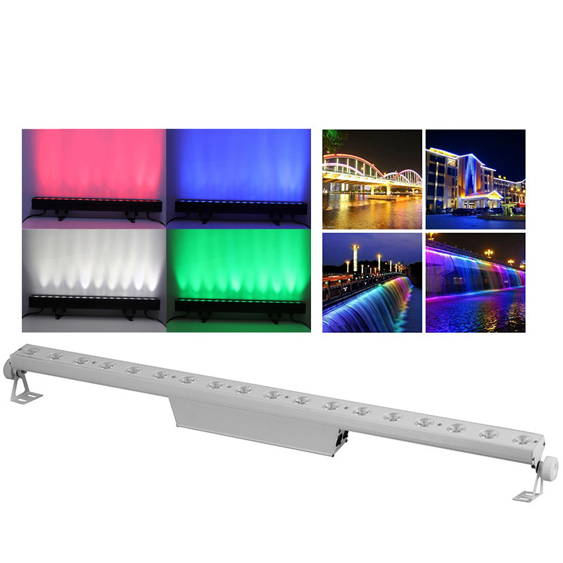 18*4W RGBW 4in1 LED Wasluchter IP65 LED City Stage Light Voor DJ Disco Party