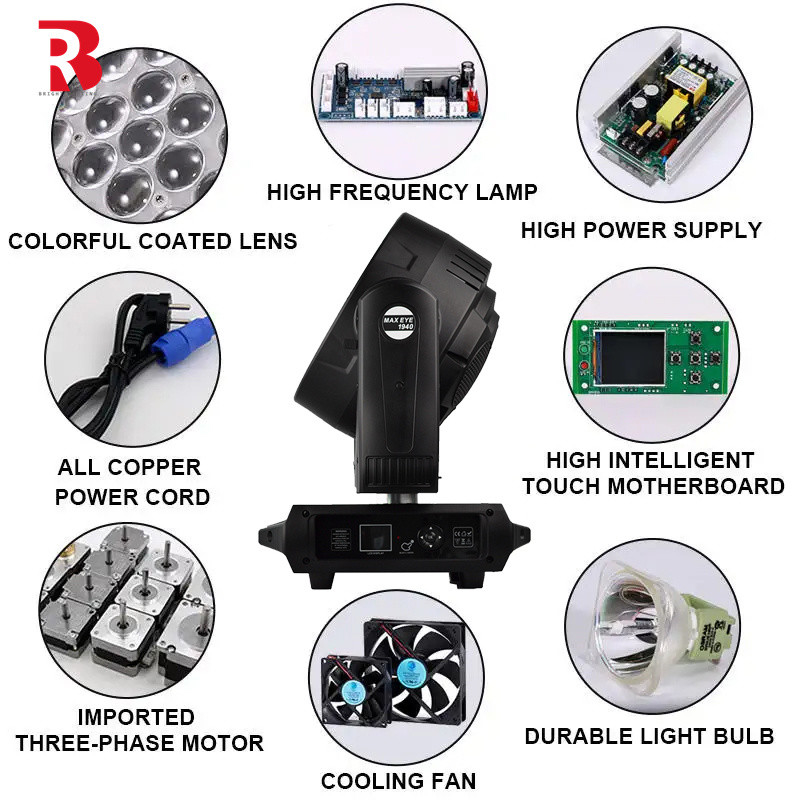 LED Bee eye 19PCS 40W RGBW 4in1 Moving Head Stage Light fabriek