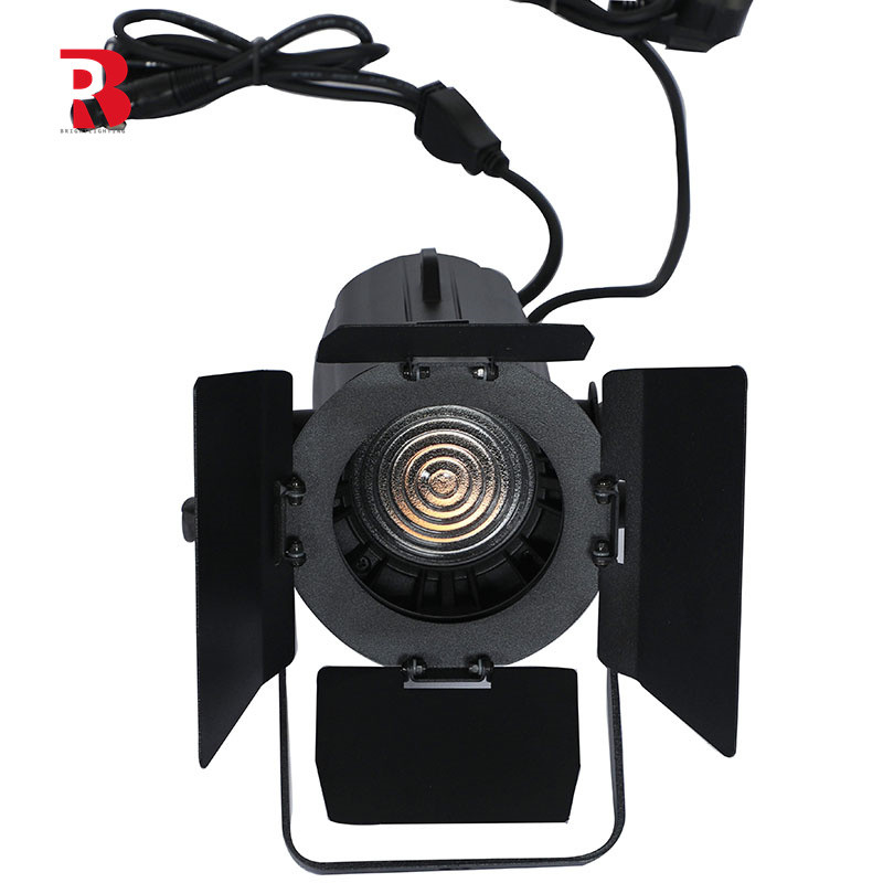 Dmx 60W LED Mini Fresnel Spotlight 60w Enkel WW / CW Podiumstudiolicht