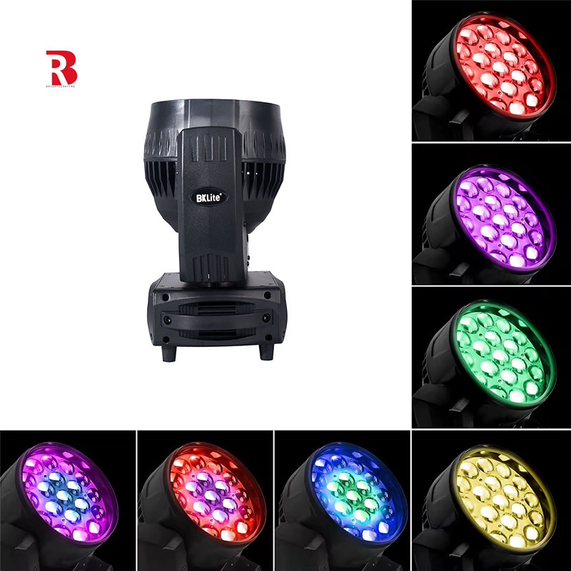 4 in 1 LED Zoom 19pcs 15W RGBW LED Mini Moving Head Gobo lichten