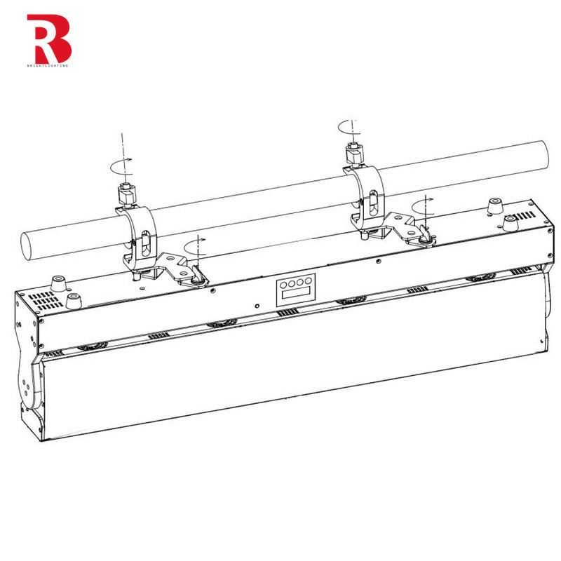 DMX512 LED Pixel Bar 12pcs 30W RGBWW 4-in-1 LED Beam Wash Stage Light For Party