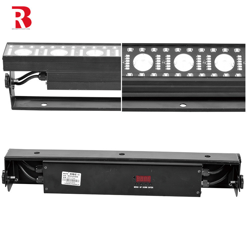 7×3W Wit + 63 Wit Strobes + 48 SMD5050 3-in-1 Dot Matrix Led Stage City Lights
