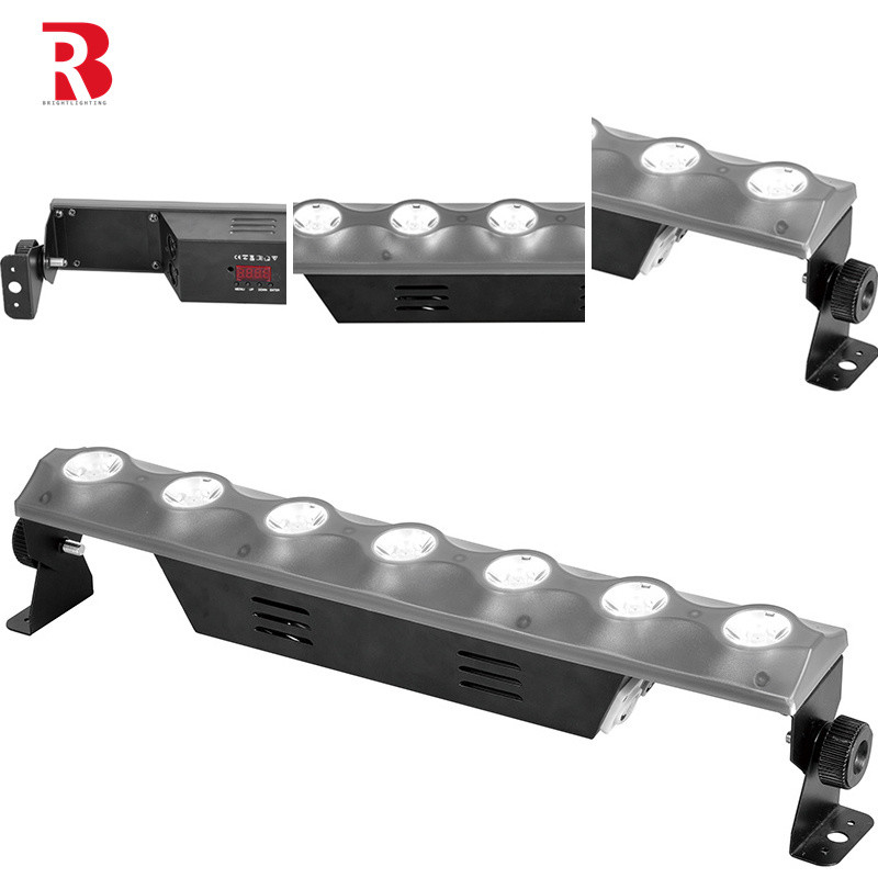 7×3W Wit+42 Pcs 0.5W RGB 3IN1 LED Stage City Wash Licht voor dans bruiloft