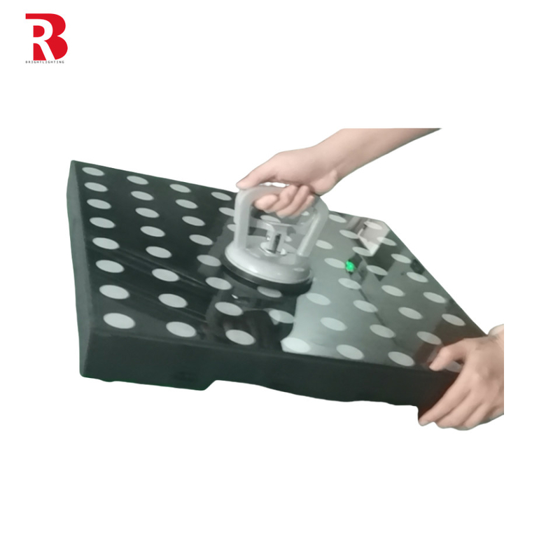 Geraffineerd glas Panelen Licht Magnetische 3D Led Dance Floor Stage Lampen