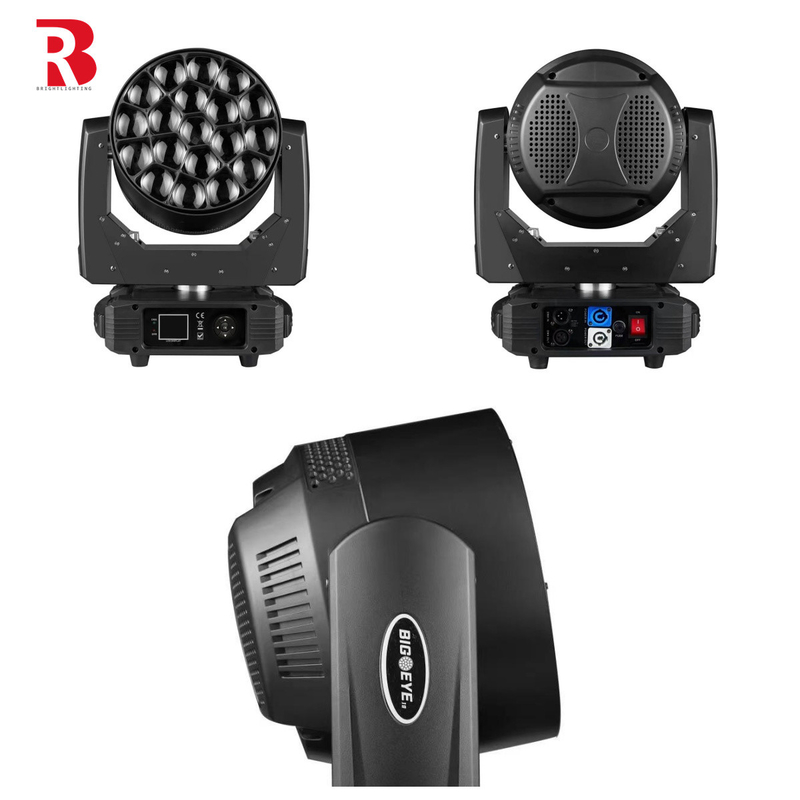 19pcs*15w RGBW Zoom Eye LED Moving Head Stage Light Voor DJ Wedding Decoration