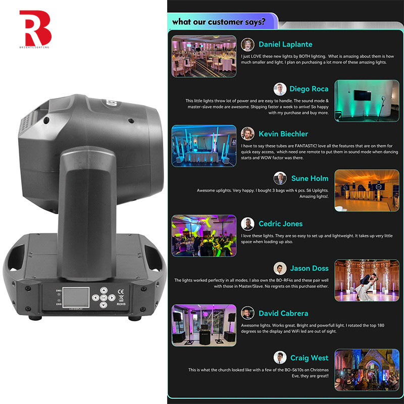 8000K DMX512 Moving Head 100W LED Spot Beam Stage Light Voor Theater En Studio