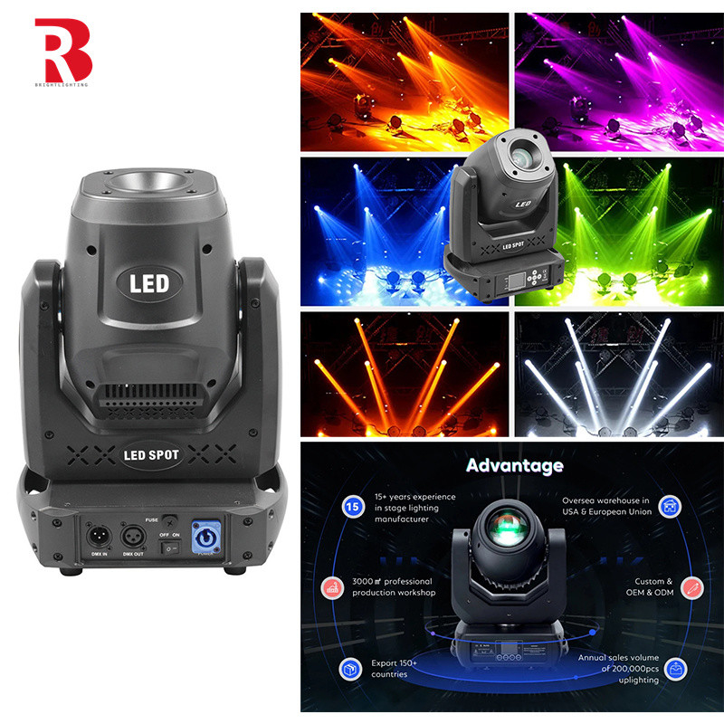 8000K DMX512 Moving Head 100W LED Spot Beam Stage Light Voor Theater En Studio