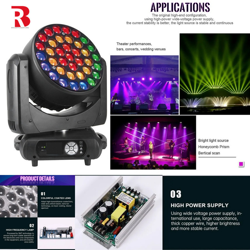 Creëer een dynamische sfeer met RGBW 4in1 LED bewegende koplamp voor zakelijke evenementen