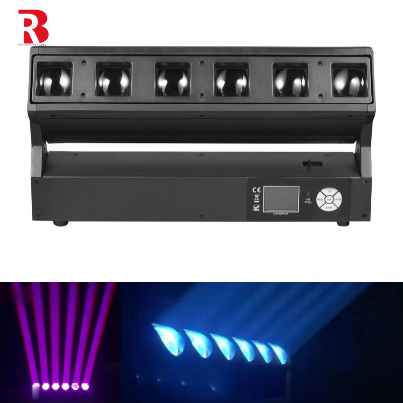 LED-technologie RGBW 4in1 Moving Head Light LED 6*40W voor veelzijdige prestaties
