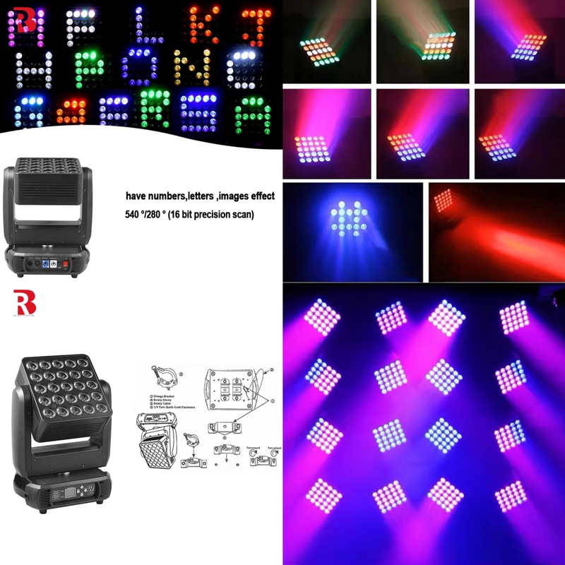 Professionele DMX stage lamp 25pcs*10W 4IN1 Matrix Moving Head Light Voor DJ Bar