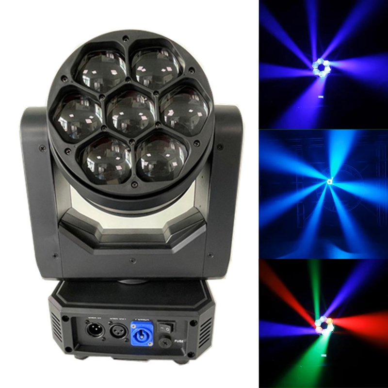 Beeye Stage DMX LED Moving Head 7pcs 40W RGBW 4-In-1 Zoom Waslicht Voor Partij