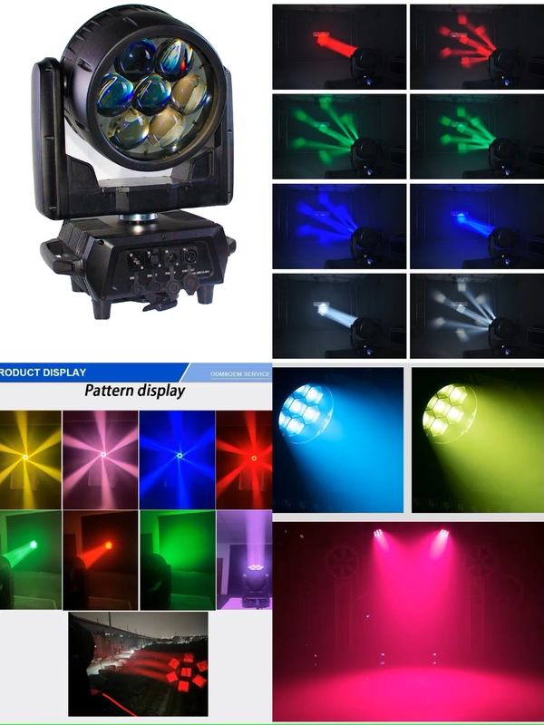 Indoor Mini 7*40w Led Wash ZOOM Moving Beeye Stage DMX Light voor concert