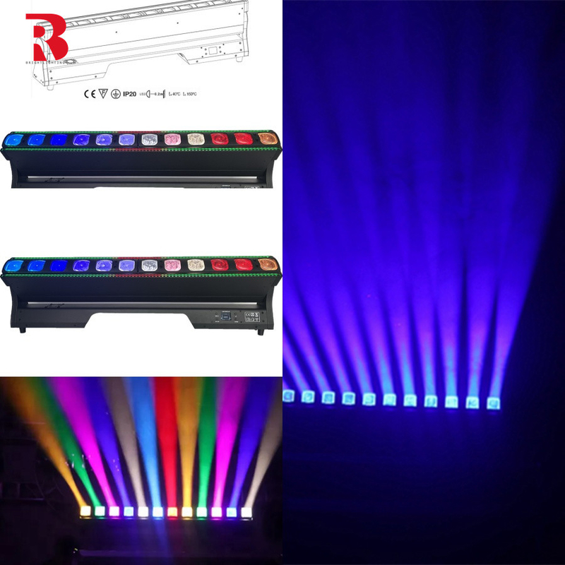 RGBW 4in1 12*40W DMX Pixel Bar Beam Zoom Wandwas LED Bewegend hoofdlicht