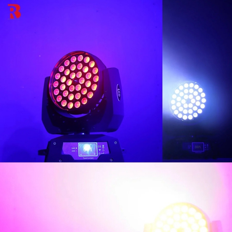 Creëer een dramatische sfeer met 36pcs X 10W RGBW 4-in-1 Zoom LED bewegende hoofdwaslamp
