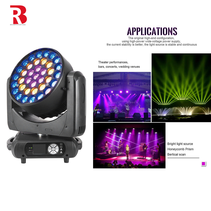 240V 37*15W DMX512 Slave Auto Beeye LED Bewegend Hoofdlicht Voor Entertainment