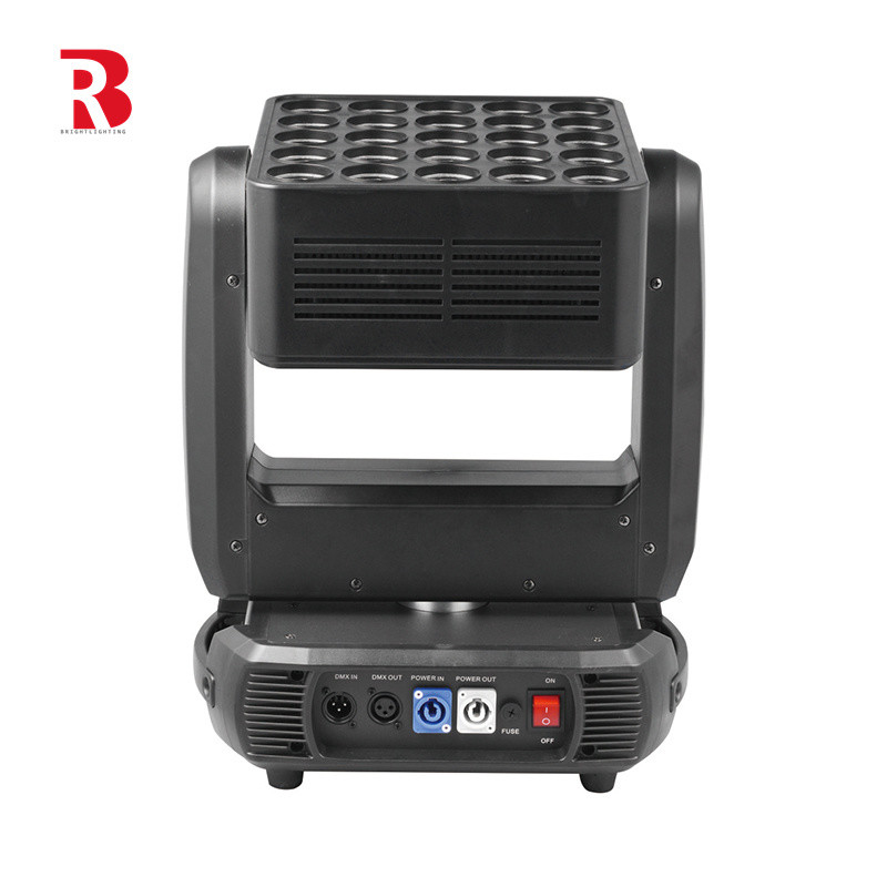 25 X 10W RGBW 4in1 LED Matrix Moving Head Light Voor professionele podiumverlichting