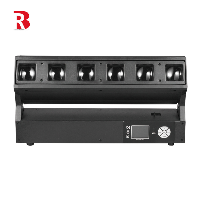 6pcs 40w RGBW Pixel LED Zoom Beam Was Disco Stage Light Voor Club