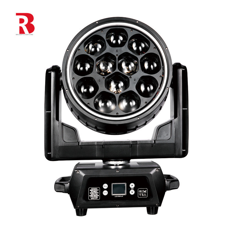 12*40W RGBW Zoom Wash Voor Concert LED 4in1 DMX Bewegend Hoofdlicht Beeye Stage