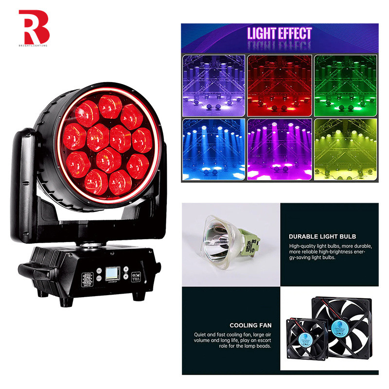 LED bewegende kop 12pcs 40W RGBW LED Beeye Stage Light met rijk dimming effect