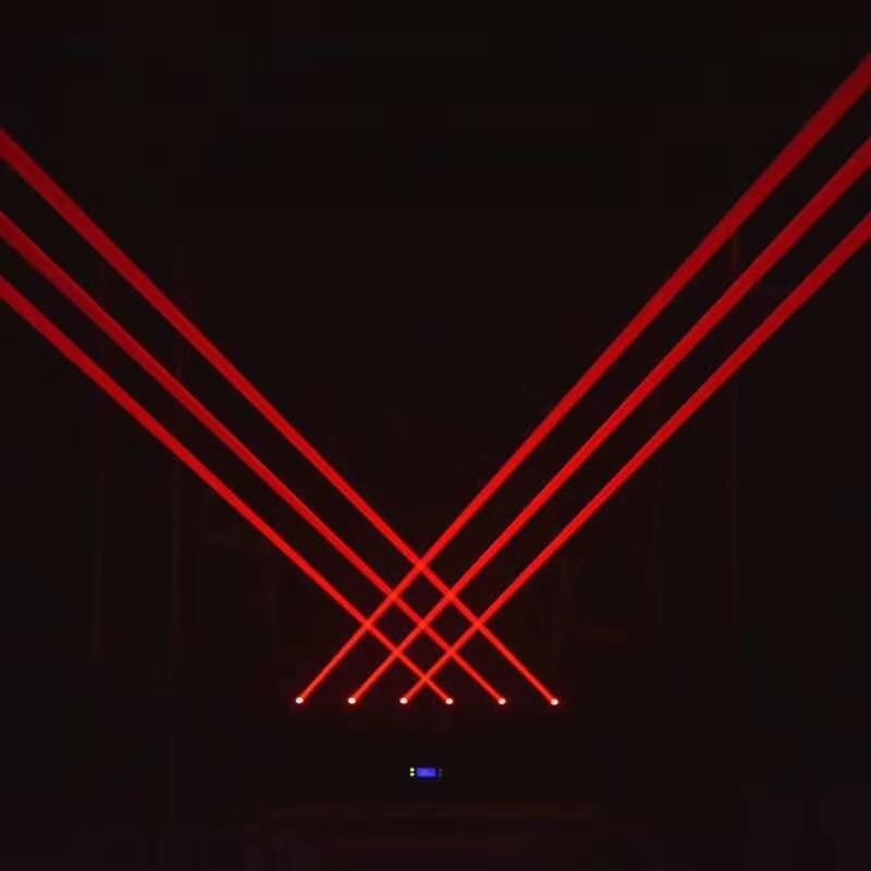 250w 6 Head Laser 3 in 1 Laser Pixel Beam Bewegende Head Light Indoor