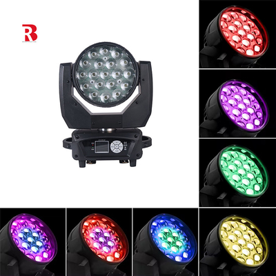 LED RGBW 4in1 DMX 19x15w Beeye Moving Head Wash Light voor Night Club DJ Stage