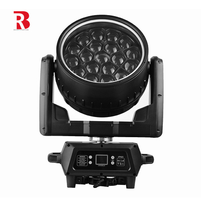 LED 19x40W RGBW Bewegende hoofdwas Zoomstraal Rotatie-effect voor het podium